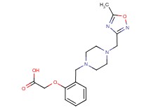 [2-({4-[(5-methyl-1,2,4-oxadiazol-3-yl)methyl]piperazin-1-yl}methyl)phenoxy]acetic acid