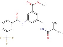 methyl 3-[(isobutyrylamino)methyl]-5-{[3-(trifluoromethyl)benzoyl]amino}benzoate