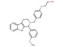 2-(4-{[1-(3-methoxyphenyl)-1,3,4,9-tetrahydro-2H-beta-carbolin-2-yl]methyl}phenoxy)ethanol