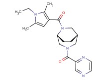 (1S*,5R*)-6-[(1-ethyl-2,5-dimethyl-1H-pyrrol-3-yl)carbonyl]-3-(pyrazin-2-ylcarbonyl)-3,6-diazabicyclo[3.2.2]nonane
