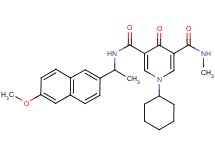 1-cyclohexyl-N-[1-(6-methoxy-2-naphthyl)ethyl]-N'-methyl-4-oxo-1,4-dihydro-3,5-pyridinedicarboxamide