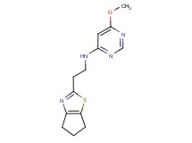 N-[2-(5,6-dihydro-4H-cyclopenta[d][1,3]thiazol-2-yl)ethyl]-6-methoxypyrimidin-4-amine