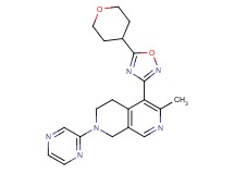 6-methyl-2-(2-pyrazinyl)-5-[5-(tetrahydro-2H-pyran-4-yl)-1,2,4-oxadiazol-3-yl]-1,2,3,4-tetrahydro-2,7-naphthyridine