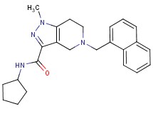 N-cyclopentyl-1-methyl-5-(1-naphthylmethyl)-4,5,6,7-tetrahydro-1H-pyrazolo[4,3-c]pyridine-3-carboxamide