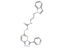 N-[3-(1H-indol-1-yl)propyl]-2-{[3-(3-pyridinyl)[1,2,4]triazolo[4,3-b]pyridazin-6-yl]thio}acetamide
