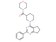 4-[3-(4-morpholinylcarbonyl)-1-piperidinyl]-2-phenyl-6,7-dihydro-5H-cyclopenta[d]pyrimidine