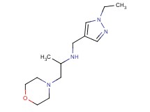 N-[(1-ethyl-1H-pyrazol-4-yl)methyl]-1-morpholin-4-ylpropan-2-amine