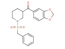 1,3-benzodioxol-5-yl[1-(benzylsulfonyl)-3-piperidinyl]methanone