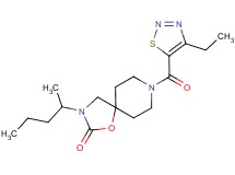 8-[(4-ethyl-1,2,3-thiadiazol-5-yl)carbonyl]-3-(1-methylbutyl)-1-oxa-3,8-diazaspiro[4.5]decan-2-one