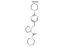 4-{1-[(2-piperidin-1-ylpyrimidin-5-yl)methyl]-L-prolyl}morpholine