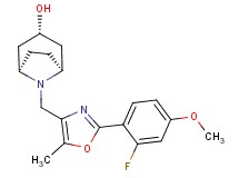 (3-endo)-8-{[2-(2-fluoro-4-methoxyphenyl)-5-methyl-1,3-oxazol-4-yl]methyl}-8-azabicyclo[3.2.1]octan-3-ol