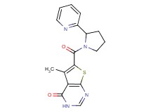 5-methyl-6-{[2-(2-pyridinyl)-1-pyrrolidinyl]carbonyl}thieno[2,3-d]pyrimidin-4(3H)-one