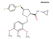 (4S)-N-cyclopropyl-1-(2,4-dimethoxy-3-methylbenzyl)-4-[(4-fluorophenyl)thio]-L-prolinamide