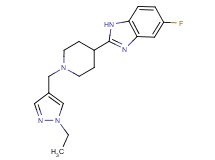 2-{1-[(1-ethyl-1H-pyrazol-4-yl)methyl]-4-piperidinyl}-5-fluoro-1H-benzimidazole