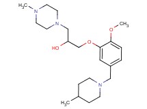1-{2-methoxy-5-[(4-methyl-1-piperidinyl)methyl]phenoxy}-3-(4-methyl-1-piperazinyl)-2-propanol