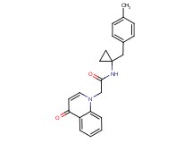 N-[1-(4-methylbenzyl)cyclopropyl]-2-(4-oxoquinolin-1(4H)-yl)acetamide