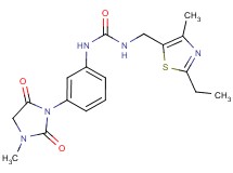 N-[(2-ethyl-4-methyl-1,3-thiazol-5-yl)methyl]-N'-[3-(3-methyl-2,5-dioxoimidazolidin-1-yl)phenyl]urea