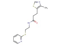 3-(4-methyl-1,3-thiazol-5-yl)-N-[2-(pyridin-2-ylthio)ethyl]propanamide