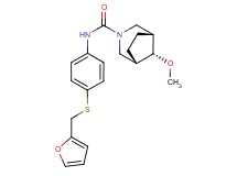 (8-syn)-N-{4-[(2-furylmethyl)thio]phenyl}-8-methoxy-3-azabicyclo[3.2.1]octane-3-carboxamide
