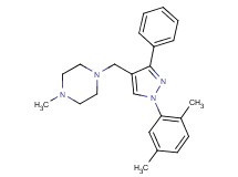 1-{[1-(2,5-dimethylphenyl)-3-phenyl-1H-pyrazol-4-yl]methyl}-4-methylpiperazine