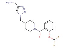 1-[1-({1-[2-(difluoromethoxy)benzoyl]piperidin-4-yl}methyl)-1H-1,2,3-triazol-4-yl]methanamine