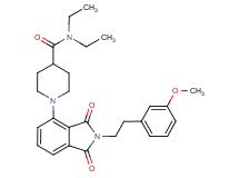 N,N-diethyl-1-{2-[2-(3-methoxyphenyl)ethyl]-1,3-dioxo-2,3-dihydro-1H-isoindol-4-yl}-4-piperidinecarboxamide