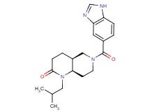 (4aS*,8aR*)-6-(1H-benzimidazol-5-ylcarbonyl)-1-isobutyloctahydro-1,6-naphthyridin-2(1H)-one