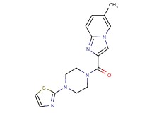 6-methyl-2-{[4-(1,3-thiazol-2-yl)-1-piperazinyl]carbonyl}imidazo[1,2-a]pyridine