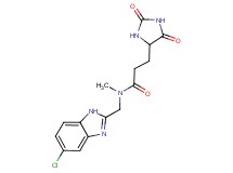 N-[(5-chloro-1H-benzimidazol-2-yl)methyl]-3-(2,5-dioxo-4-imidazolidinyl)-N-methylpropanamide