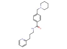 4-(1-piperidinylmethyl)-N-[3-(2-pyridinyl)propyl]benzamide