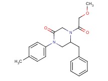 5-benzyl-4-(methoxyacetyl)-1-(4-methylphenyl)-2-piperazinone