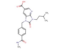 1-{4-[(methylamino)carbonyl]benzyl}-3-(3-methylbutyl)-2-oxo-2,3-dihydro-1H-imidazo[4,5-b]pyridine-6-carboxylic acid