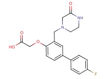 ({4'-fluoro-3-[(3-oxopiperazin-1-yl)methyl]biphenyl-4-yl}oxy)acetic acid