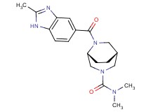 (1R*,5R*)-N,N-dimethyl-6-[(2-methyl-1H-benzimidazol-5-yl)carbonyl]-3,6-diazabicyclo[3.2.2]nonane-3-carboxamide