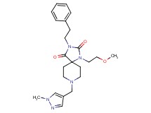 1-(2-methoxyethyl)-8-[(1-methyl-1H-pyrazol-4-yl)methyl]-3-(2-phenylethyl)-1,3,8-triazaspiro[4.5]decane-2,4-dione
