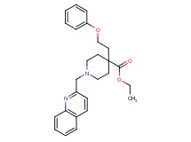 ethyl 4-(2-phenoxyethyl)-1-(2-quinolinylmethyl)-4-piperidinecarboxylate