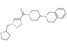 2-(1-{[1-(tetrahydro-2-furanylmethyl)-1H-1,2,3-triazol-4-yl]carbonyl}-4-piperidinyl)-1,2,3,4-tetrahydroisoquinoline