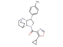 (3R*,3aR*,7aR*)-1-[(5-cyclopropyl-1,3-oxazol-4-yl)carbonyl]-3-(4-methylphenyl)octahydro-4,7-ethanopyrrolo[3,2-b]pyridine