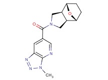 (1R*,2R*,6S*,7S*)-4-[(3-methyl-3H-[1,2,3]triazolo[4,5-b]pyridin-6-yl)carbonyl]-10-oxa-4-azatricyclo[5.2.1.0~2,6~]decane