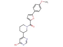 6-{1-[5-(4-methoxyphenyl)-2-furoyl]piperidin-3-yl}pyrimidin-4-ol