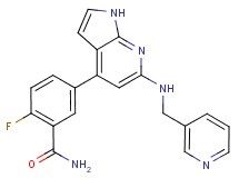 2-fluoro-5-{6-[(pyridin-3-ylmethyl)amino]-1H-pyrrolo[2,3-b]pyridin-4-yl}benzamide