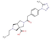 (3aS*,6aS*)-2-{[4-(5-methyl-1H-tetrazol-1-yl)phenyl]acetyl}-5-propylhexahydropyrrolo[3,4-c]pyrrole-3a(1H)-carboxylic acid