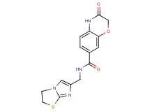 N-(2,3-dihydroimidazo[2,1-b][1,3]thiazol-6-ylmethyl)-3-oxo-3,4-dihydro-2H-1,4-benzoxazine-7-carboxamide
