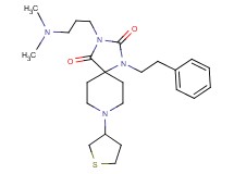 3-[3-(dimethylamino)propyl]-1-(2-phenylethyl)-8-(tetrahydro-3-thienyl)-1,3,8-triazaspiro[4.5]decane-2,4-dione