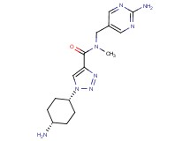 1-(cis-4-aminocyclohexyl)-N-[(2-aminopyrimidin-5-yl)methyl]-N-methyl-1H-1,2,3-triazole-4-carboxamide