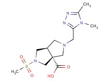 (3aR*,6aR*)-2-[(4,5-dimethyl-4H-1,2,4-triazol-3-yl)methyl]-5-(methylsulfonyl)hexahydropyrrolo[3,4-c]pyrrole-3a(1H)-carboxylic acid