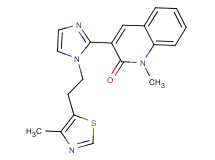 1-methyl-3-{1-[2-(4-methyl-1,3-thiazol-5-yl)ethyl]-1H-imidazol-2-yl}quinolin-2(1H)-one