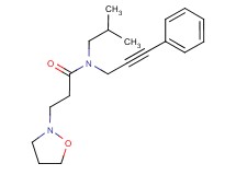 N-isobutyl-3-isoxazolidin-2-yl-N-(3-phenylprop-2-yn-1-yl)propanamide
