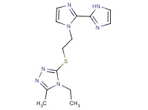 1-{2-[(4-ethyl-5-methyl-4H-1,2,4-triazol-3-yl)thio]ethyl}-1H,1'H-2,2'-biimidazole