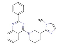 4-[3-(1-methyl-1H-imidazol-2-yl)-1-piperidinyl]-2-phenylquinazoline